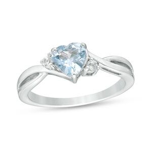 Blue Topaz and Diamond Ring 10K